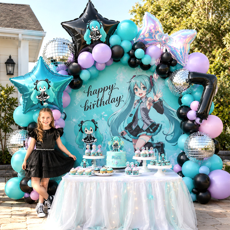 Balloon Arch Kit - Kit Arco di Palloncini Hatsune Miku