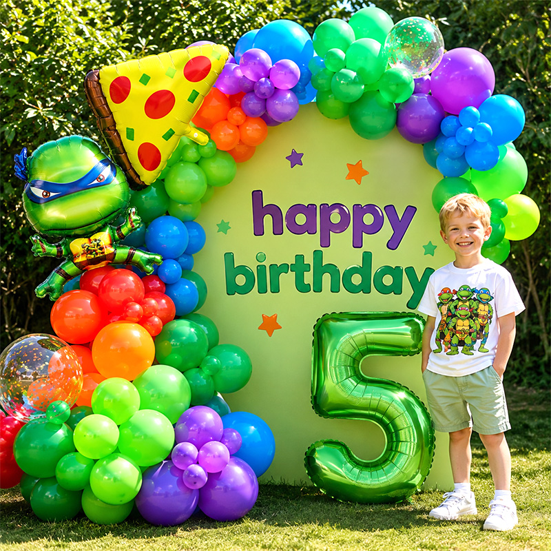 Balloon Arch Kit - Kit di Palloncini a Tema Tartarughe