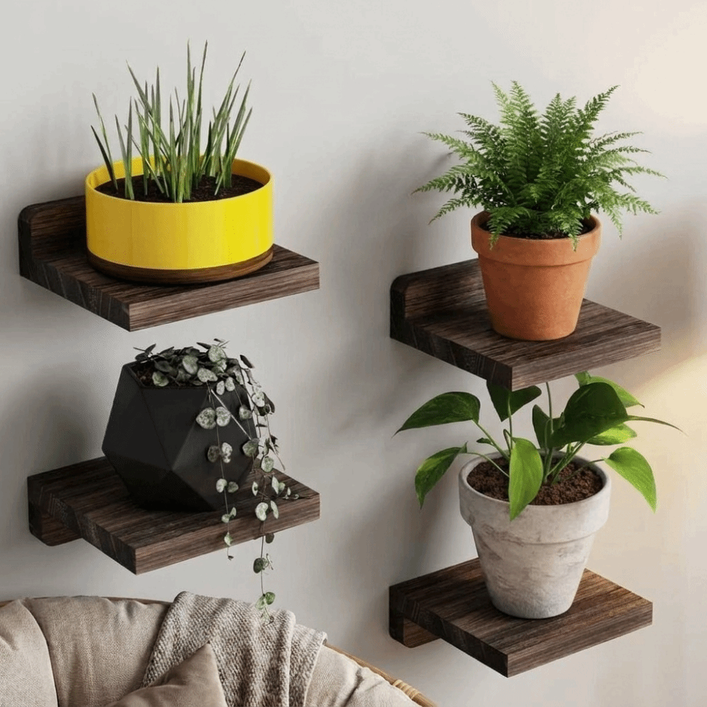 Set di 4 Mensole Galleggianti  - Flower Wall Panel recensione e prezzo