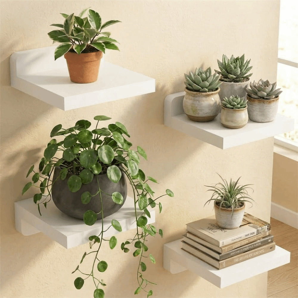 Set di 4 Mensole Galleggianti  - Flower Wall Panel recensione e prezzo