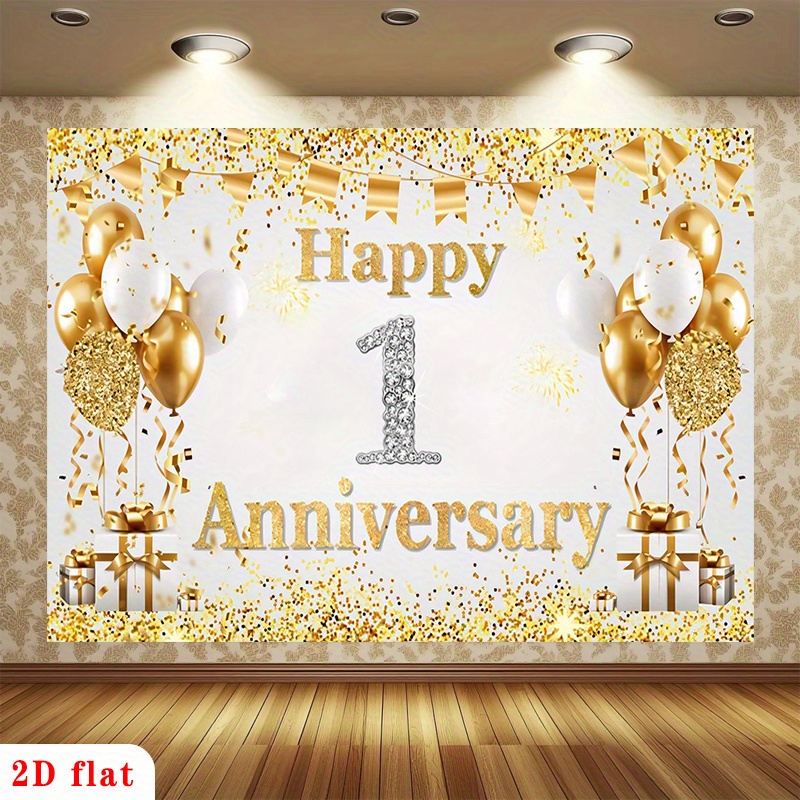 Striscione 2D piatto oro bianc - Party Banner Gold recensione e prezzo