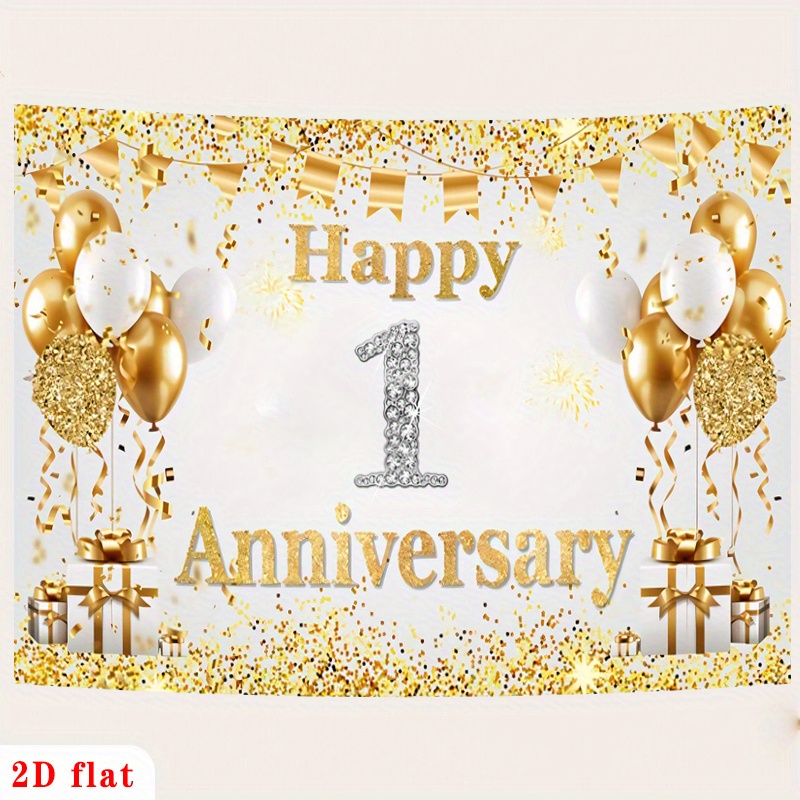 Striscione 2D piatto oro bianc - Party Banner Gold recensione e prezzo