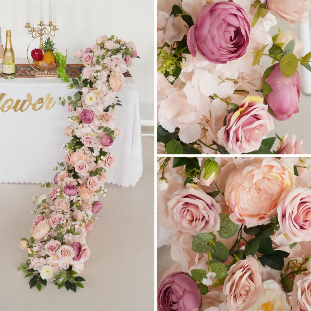 Uflower 200 cm Rosa Rosa Orten - Flower Wall Panel recensione e prezzo