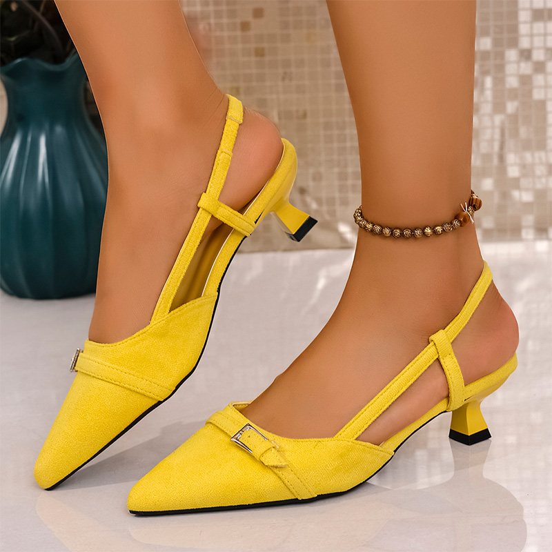 Sandali con tacco alto gialli  - Neon Sign Party recensione e prezzo
