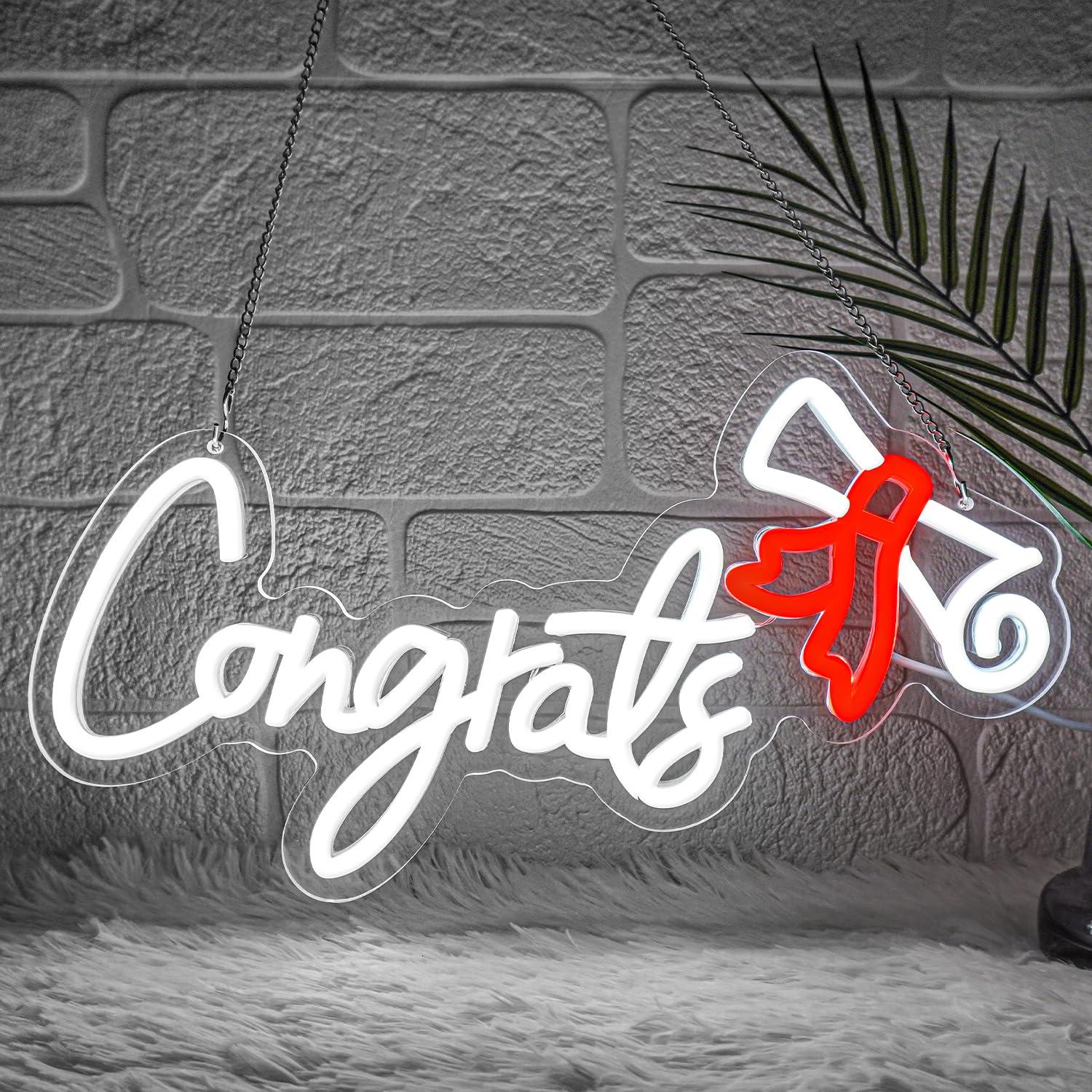 Insegna al Neon 'Congratulazio - Neon Sign Party recensione e prezzo