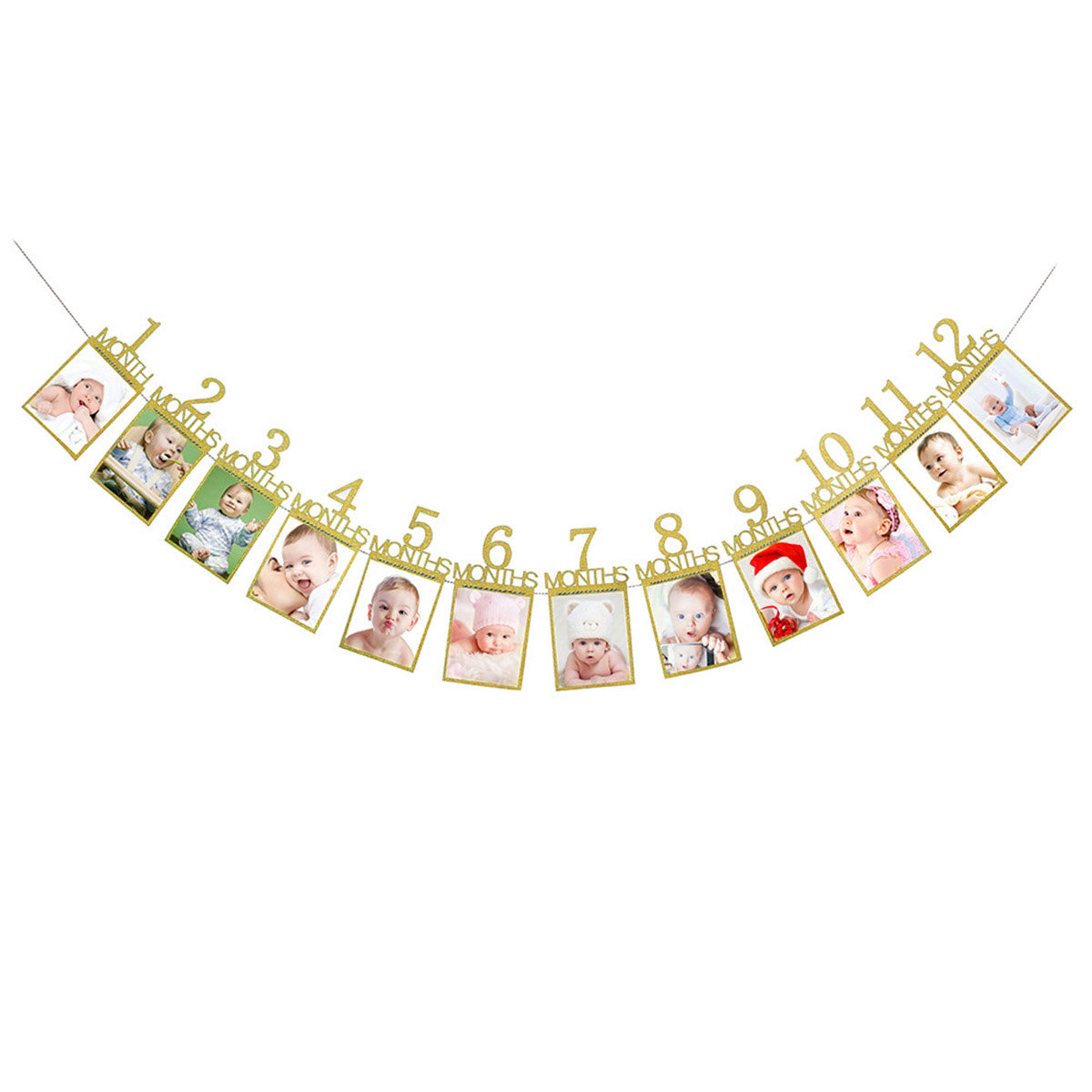 12 Pezzi di Striscioni Fotogra - Party Banner Gold recensione e prezzo